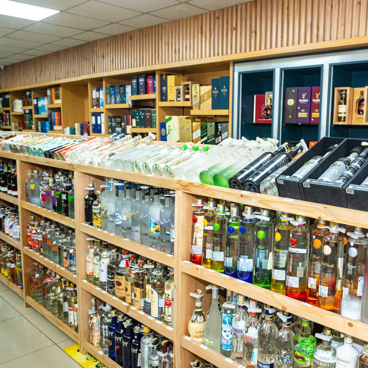 Premium wine collection display