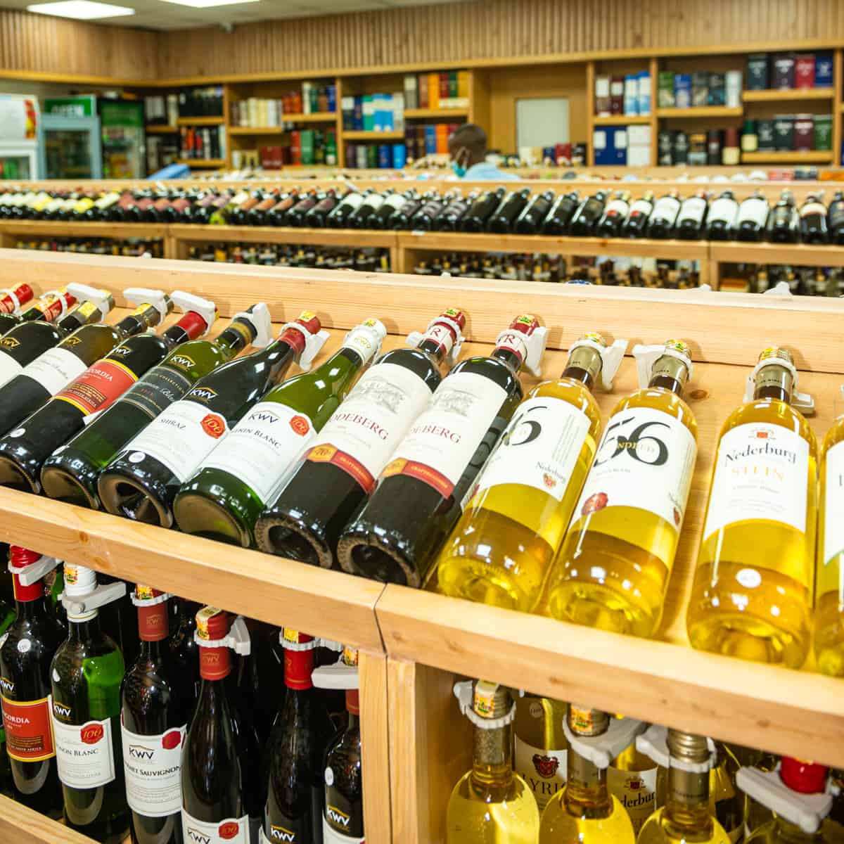 Whisky and spirits section