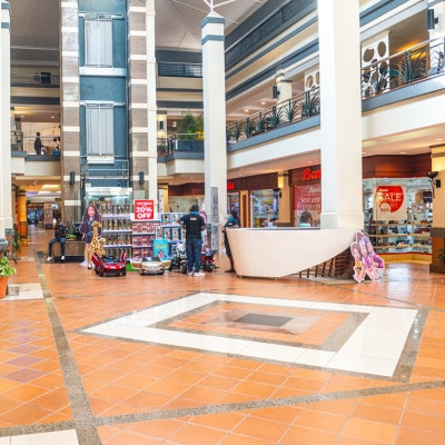 Promotion ongoing at the Atrium A water feature