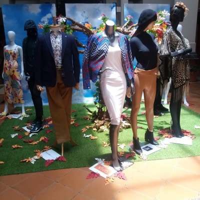 Mother's day tenant showcase at Atrium A water feature